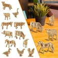 thumbnail image 1 of Daisyyozoid Modèle Animal Doré en Gros Décoration de Table de Sable Cadeau Jouet 12 Pcs, 1 of 9