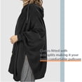thumbnail image 4 of Oversized Hooded Poncho Cape, Casual Hoodie Sweatshirt, Batwing Coat Pullover | Light Weight, Cozy, Comfortable, Roomy | for Adults Women Men Teens, 4 of 7