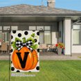 thumbnail image 3 of JOOCAR Pumpkin with Letter V Linen Garden Flag for Fall Autumn Home Outdoor Garden Yard Door Decor 12x18 inch, 3 of 5