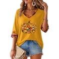 thumbnail image 7 of mgoYE Cute Halloween Shirts for Women Fall T Shirt Funny Halloween Thanksgiving Graphic Tee Casual Family Halloween Tops Womens Shirts, 7 of 7