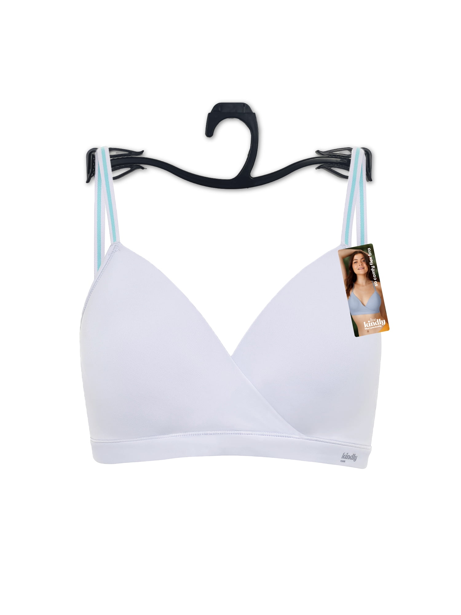Kindly Yours Women's So Comfy Lightly Lined Micro Wire-Free Bra, Sizes S-XXXL