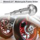 thumbnail image 2 of Protector de guardia de choque de aleación de aluminio de 10mm para slider de marco de motocicleta, 56mm, 138mm, tornillo tono plateado, 1 juego, 2 of 7