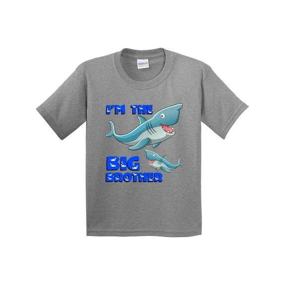 Inktastic I'm the Big Brother Shark Youth T-Shirt