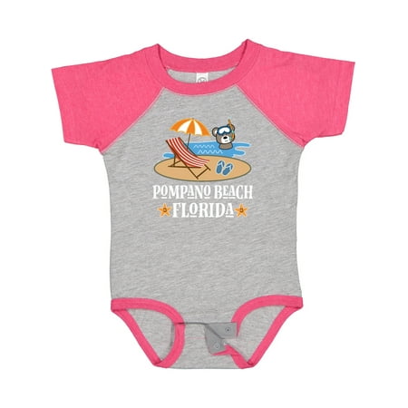

Inktastic Pompano Beach Florida Trip Gift Baby Boy or Baby Girl Bodysuit