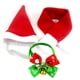 thumbnail image 2 of Greeniant Conjunto de bufanda de campana de sombrero de Papá Noel, disfraz de Navidad para mascotas, accesorio de gatito conmemorativo Adorable, Type3 NO3, 2 of 6