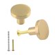 thumbnail image 1 of Jiozermi - Juego de 2 pomos de gabinete de 1 pulgada con tornillos de montaje, pomos de latón macizo para cajones, pomos redondos para aparador, tiradores para cajones y aparadores, 1 of 7