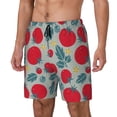 thumbnail image 2 of Uemuo Tomato Pattern Mens Swim Trunks Quick Dry Board Shorts with Mesh Lining, Stretch Beach Shorts Quick Dry No-Chafing Board Shorts-XX-Large, 2 of 9