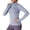 Blue, variant on Women's Sun Protection Jacket Cooling Cropped Lightweight Sun Shirt Running Jacket Outdoor Hiking