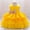 Yellow, variant on Fesfesfes 2 Piece Set Toddler Girls Dress Net Yarn Embroidery Rhinestone Bowknot Birthday Party Gown Long Dresses Headband Suit Holiday