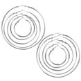 thumbnail image 1 of 5 pares de pendientes de aro redondos de moda, pendientes de bucle, pendientes circulares, pendientes para mujer, 1 of 8
