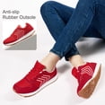 thumbnail image 6 of Ecetana Womens Retro Lace-Up Sneakers Mesh Upper Casual Walking Shoes, 6 of 7