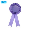 thumbnail image 3 of Unique Bargains Blank Award Ribbon, Rosette Ribbon Honorable Prize Recognition Ribbon, Purple, 6Pack, 3 of 5