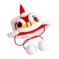 thumbnail image 2 of Sombrero para perro con diseño de león bailarín, sombrero para mascota de Año Nuevo 2024, disfraz divertido para perro. M, 2 of 9