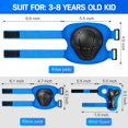 thumbnail image 5 of Knee Pads And Elbow Pads Set with Wrist Guard for Kids 3-9 Years Toddler Knee and Elbow Pads with Wrist Guards 3 in 1 for Skating Cycling Bike Rollerblading Scooter, 5 of 6