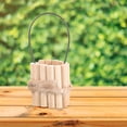 thumbnail image 3 of 2Pcs Mini House Bucket Miniature Wooden Bucket Barrel Micro Landscape Barrel Ornament, 3 of 9