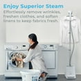 thumbnail image 2 of Pure Enrichment PureSteam Pro Upright Clothes Steamer - Professional Standing Garment Steamer & Foot Pedal - Half Gallon Tank with 1 Hr of Steam at 4 Heat Levels that Heats in 45 Seconds, 2 of 7