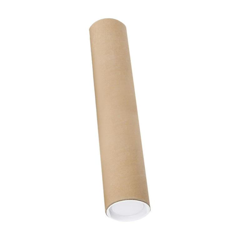 Poster Tube Postal Tube Storage Cardboard Mailing Tube with Caps Packing  Tubes for Artwork Blueprint Document Shipping Storage Container 60cm 