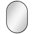 thumbnail image 1 of Mainstays Oval Lounge Framed Wall Mount Mirror, Black, Home Decor Mirror, 24x36", 1 of 6