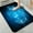 High - tech Blue Circuitry Design, variant on 1pc Moonlit Night with Floating Lotus Bathroom Rug Bathroom Decor and Accessories- Durable,Anti Slip,And Quick Drying,Suitable For Indoor/outdoor Use - Perfect For Bathrooms,Bedrooms,Kitchens