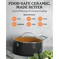 thumbnail image 2 of Gotham Steel Stock Pot 5 Quart Large Cooking Pasta Pot Nonstick Big Ceramic Soup Pot With Glass Lid, 2 of 9