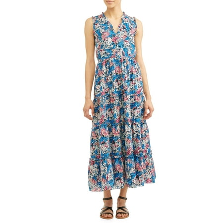 - Meg Tiered Ruffled Sleeveless Dress Women's