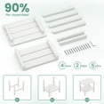 thumbnail image 6 of KINGYES 2-Tier Outdoor Side Table, HDPE All Weather Adirondack Small Patio Tables, For Garden Balcony Pool Indoor, White, 6 of 11
