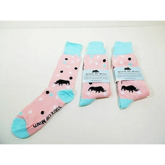 Crew Socks Adult Women Men 2 Pair One Size Color Pattern