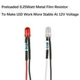 thumbnail image 4 of EDGELEC 50 piezas 12 voltios 10 mm luces LED blancas cálidas diodos emisores precableados 7,9 pulgadas CC 12 V luz LED lentes de colores difusos pequeñas lámparas LED, 4 of 5