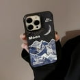 thumbnail image 2 of Cool Snow Mountain Moon Soft Phone Case Compatible with iPhone Case (Black,iPhone 14 Pro Max), 2 of 6