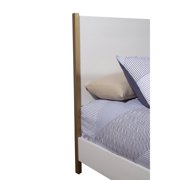 Alpine Furniture Madelyn Queen Wood Panel Bed in White