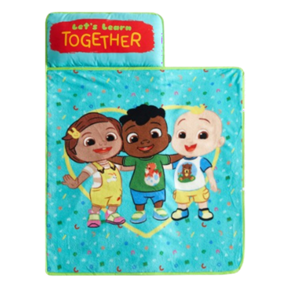 Cocomelon JJ and Friends Nap Mat, Aqua , 21 x 46, Polyester