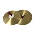 thumbnail image 1 of 2x choque de plantillas aleaciones sonido brillante instrumento musical instrumento de percusión tradicional platillo de mano para profesionales , 16 16 pulgadas, 1 of 8