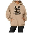 thumbnail image 3 of Fall For Jesus He Never Leaves Hoodies for Women 2025 Thanksgiving Funny Christian Graphic Sweatshirt Pullover Tops, 3 of 5