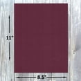 thumbnail image 3 of Hamilco Colored Cardstock Paper 8.5x11 Linen Textured Color Card Stock Paper Burgundy Red 80 lb Cover 50 Pack, 3 of 6