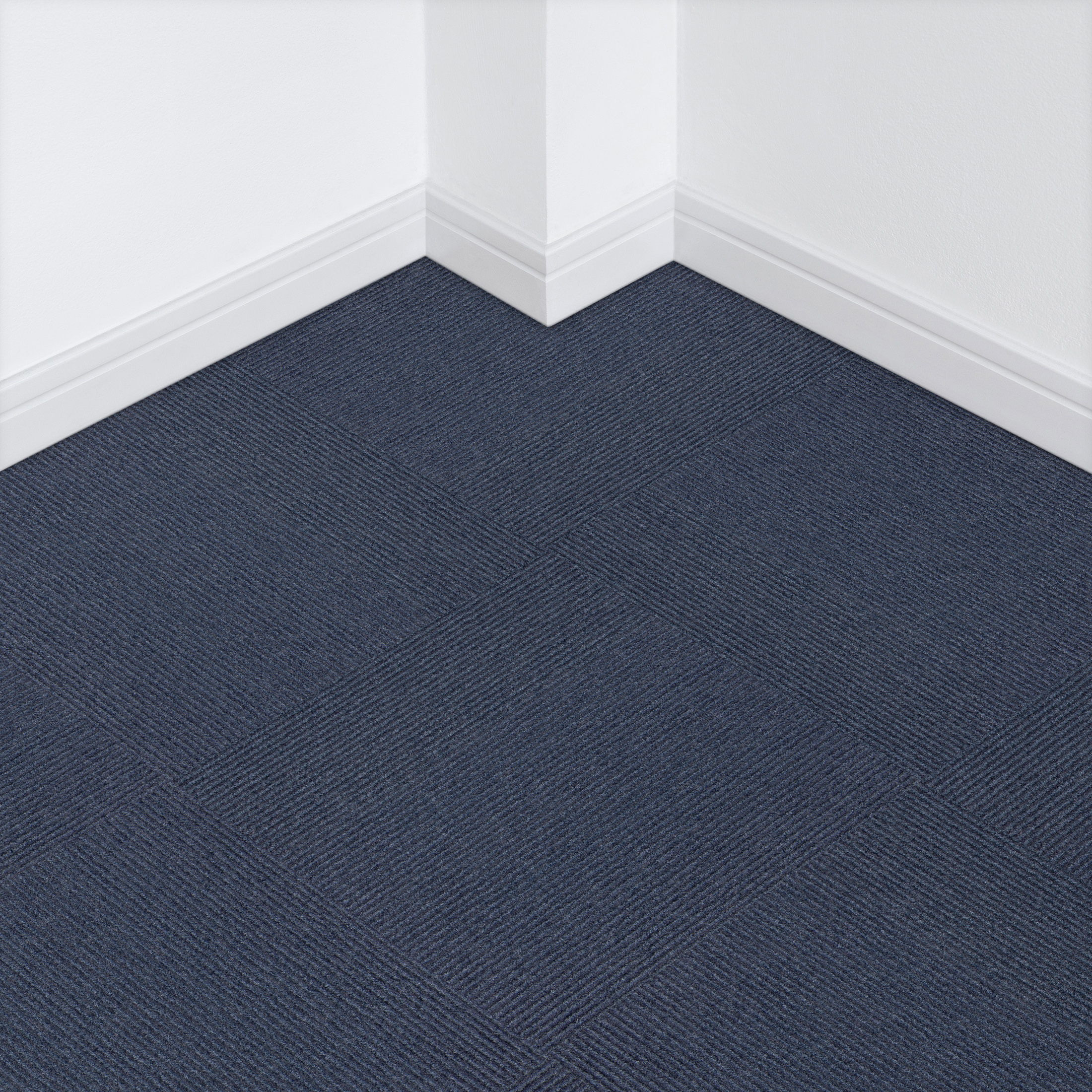 French Broad Blue Peel-and-Stick Carpet Tiles 22.5 sq ft 10 Tiles Per Box