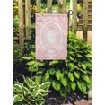 thumbnail image 2 of POGLIP Doily White Lace Napkin on Pink Openwork Round Circle Border Pattern Garden Flag Decorative Flag House Banner 28x40 inch, 2 of 2