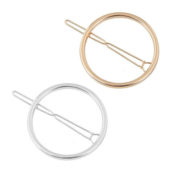 CRILSTYLEO 2Pcs Hair Ornaments Women Assorted Color Hair Clips Simple Design For Festival And Party