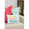 thumbnail image 3 of "Every Bunny Welcome" Easter Cotton Blend Mini Accent Pillow 9" x 12", 3 of 6
