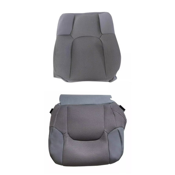 TAPDRA Factory-Match Steel Gray Cloth Seat Cover Set for Nissan Frontier 2005-2019 Driver & Passenger Seats
