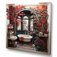 thumbnail image 2 of Designart "Red Modern Bathroom beauty II" Bath & Laundry Wall Decor, 2 of 5