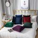 thumbnail image 4 of Fundas de almohada decorativas de terciopelo lumbar, paquete de 2 fundas de cojín sólidas y suaves de lujo para sofá, 4 of 6
