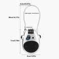 thumbnail image 4 of relayinert Telescopic Coded Lock Cartoon Cow Steel Cable Adjustable Helmet Backpack Silver, 4 of 6