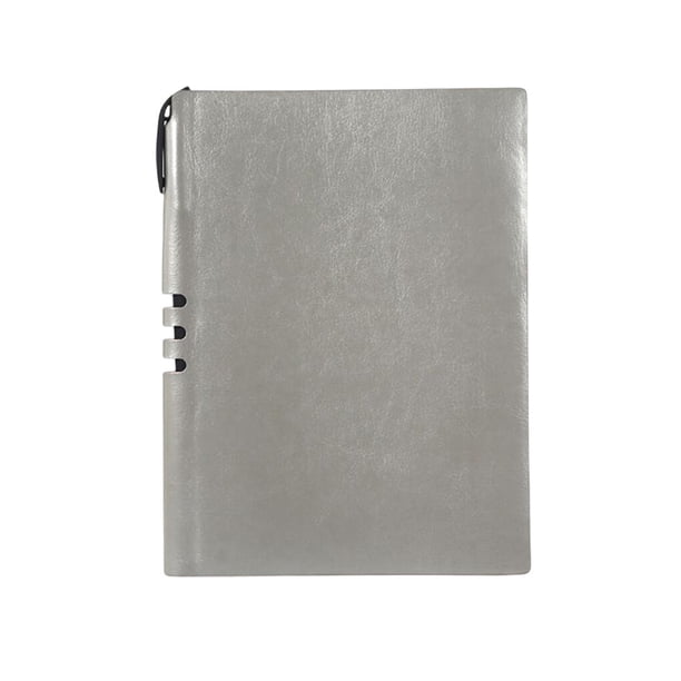 Injueey Organizador de agenda, diario, planificador, libro de notas, ahorro de espacio, regalo dulce de larga duración, artesanía, Cuadernos de escritura y cuadernos de bocetos Gris
