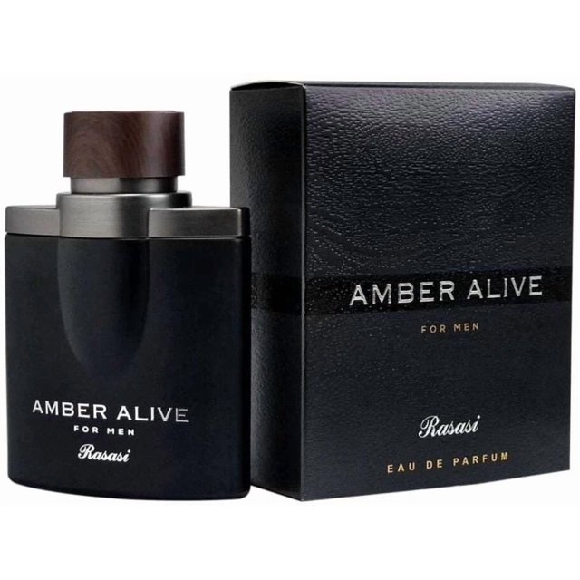 Perfume Rasasi Amber Alive Eau de Parfum para hombre, 100 ml