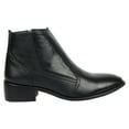 thumbnail image 6 of LIBERTYZENO Womens Leather Chelsea Ankle Boots, Black, 6 of 8