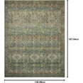 thumbnail image 2 of Magnolia Home by Joanna Gaines x Loloi Sinclair SIN-03 Collection Machine Washable Turquoise/Multi 3'-6" x 5'-6" Accent Rug, 2 of 8