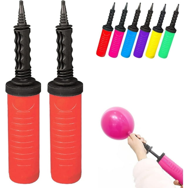Balloon Pump 2 Pack Hand Manual Inflator, Balloon Manual Pump Blower Pump suitable for Party Decoration Balloons Balloon Arch Kit Balloon Garland Foil & Confetti Balloon
