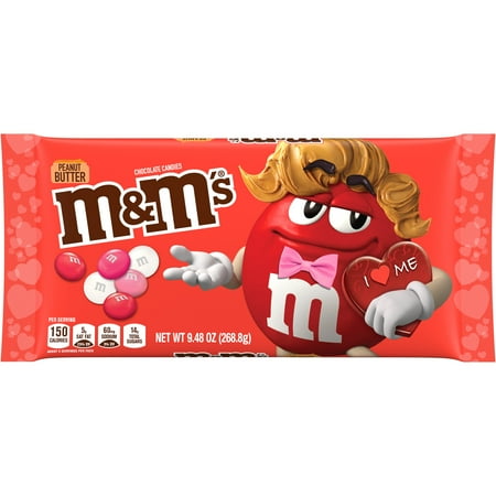 M&M'S Peanut Butter Milk Chocolate Cupid's Blend Valentine's Day Candy - 9.48 oz Bag