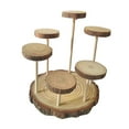 thumbnail image 4 of MERIGLARE Wood Display Riser Home Decor Storage Shelf for Cosmetic Accessories Perfume 6 Platforms, 4 of 9
