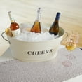 thumbnail image 6 of Twine Cheers Galvanized Tub for Drinks, Beer, Wine, Champagne, Ice, Outdoor, 6 of 9